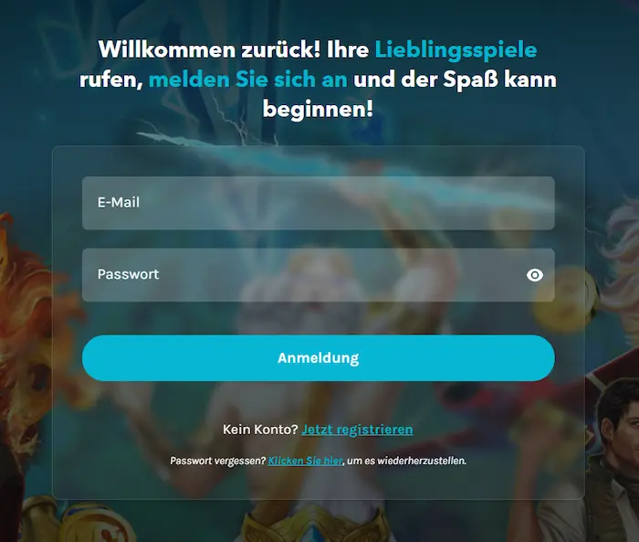 Lucky Day Anmeldung login